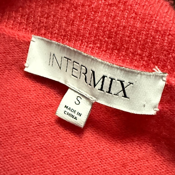 INTERMIX Roya Cashmere Pink Cardigan Sweater Button Down Long Sleeves Size Small - Picture 10 of 11